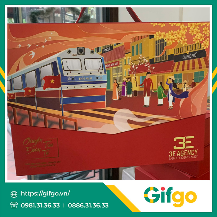 3E Agency và Gifgo: Chuyến tàu gửi trao lời tri ân với set quà tặng Tết sang trọng